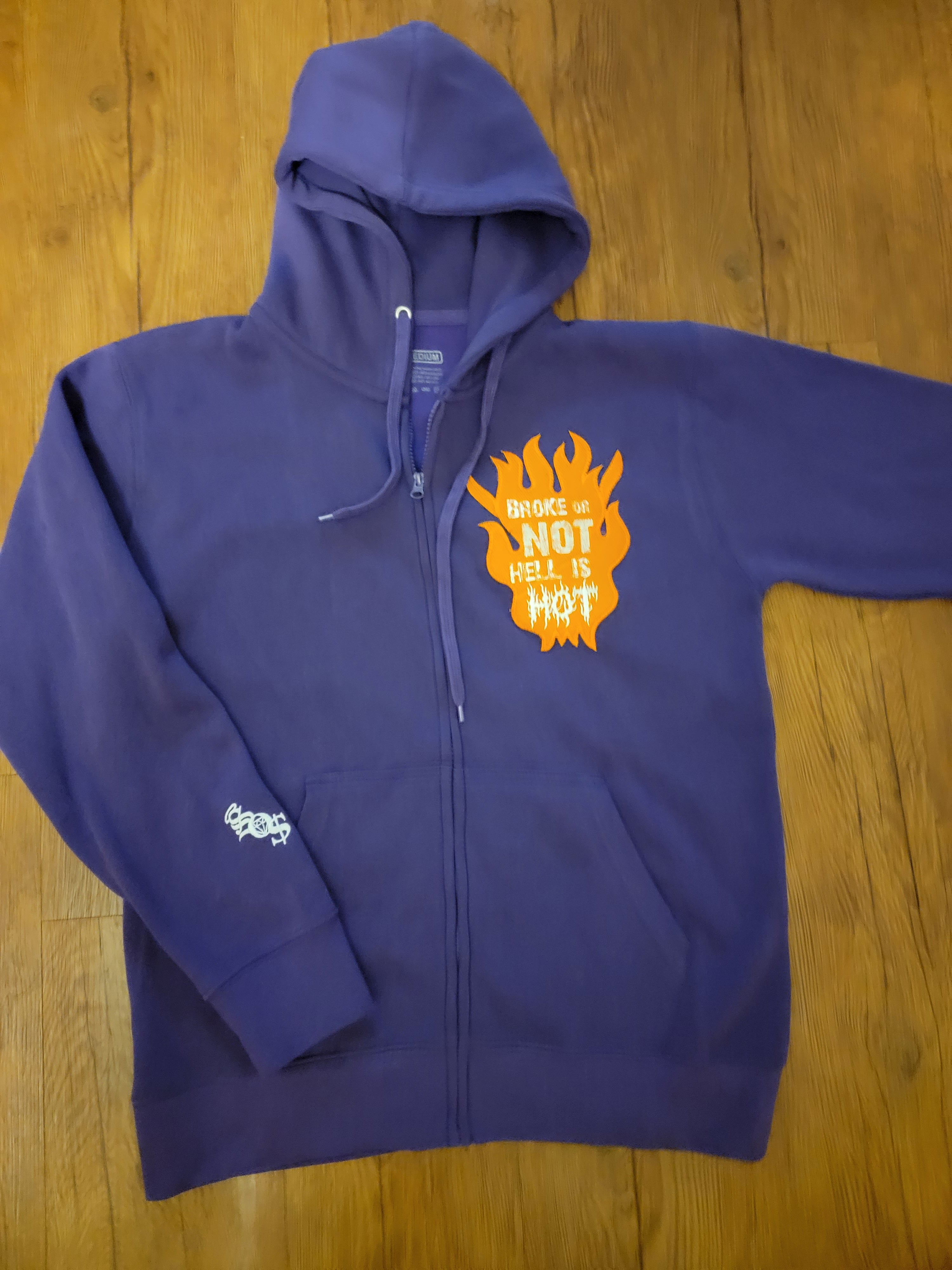 Broke Or Not Hoodie(Purple)